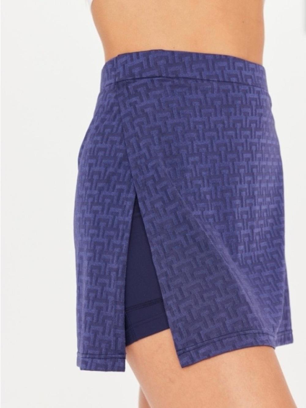 The Upside Sportif Paula Side Split Skirt /Skort, Navy, Sz Small, NWT/NIB